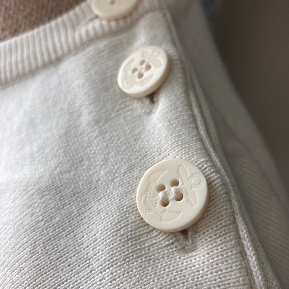 Batela Sea Style Striped Navy and White Nautical Shirt with Anchor Buttons Wool - Picture 2 of 7